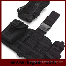 Military Tactical Component Molle Drop Leg Pistol Holster Combo Holster Black